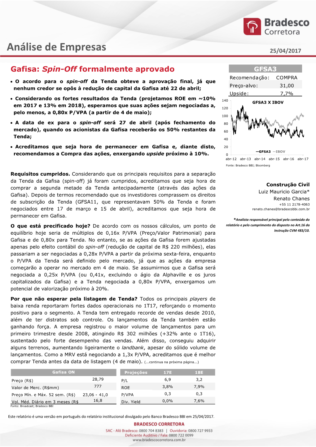 Análise De Empresas 25/04/2017