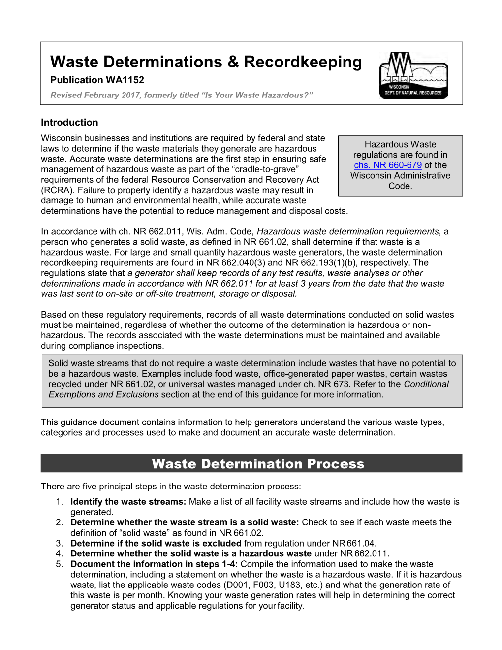 Hazardous Waste Waste