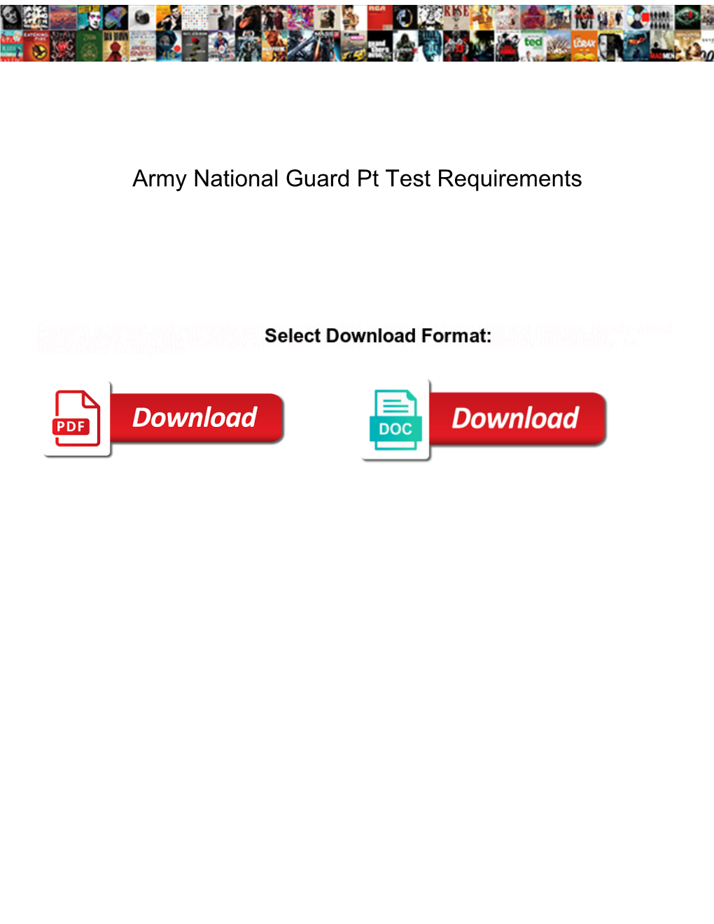 Army National Guard Pt Test Requirements