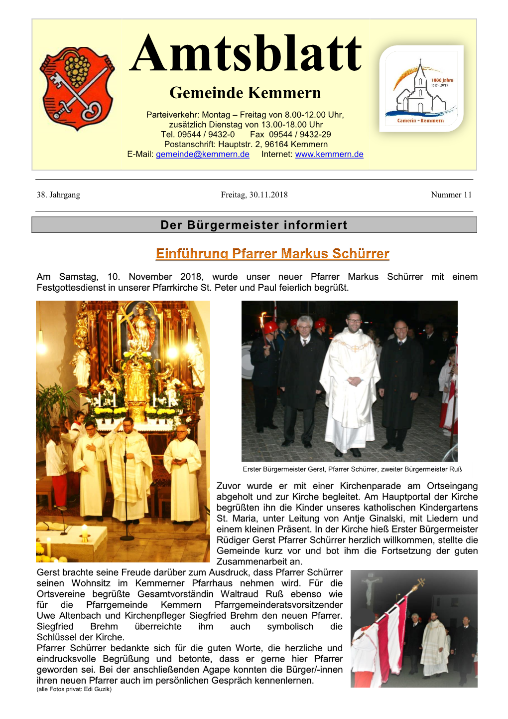 Amtsblatt Gemeinde Kemmern