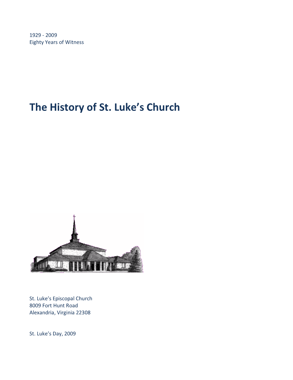 History of St Lukes