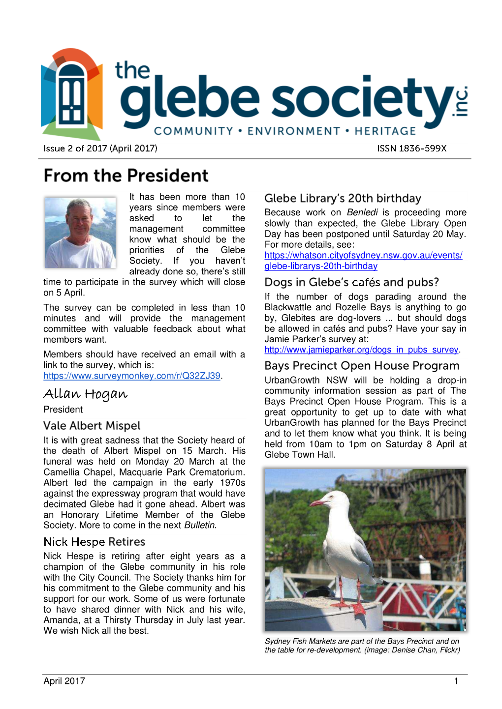 Glebe Society Bulletin 2017 Issue 02