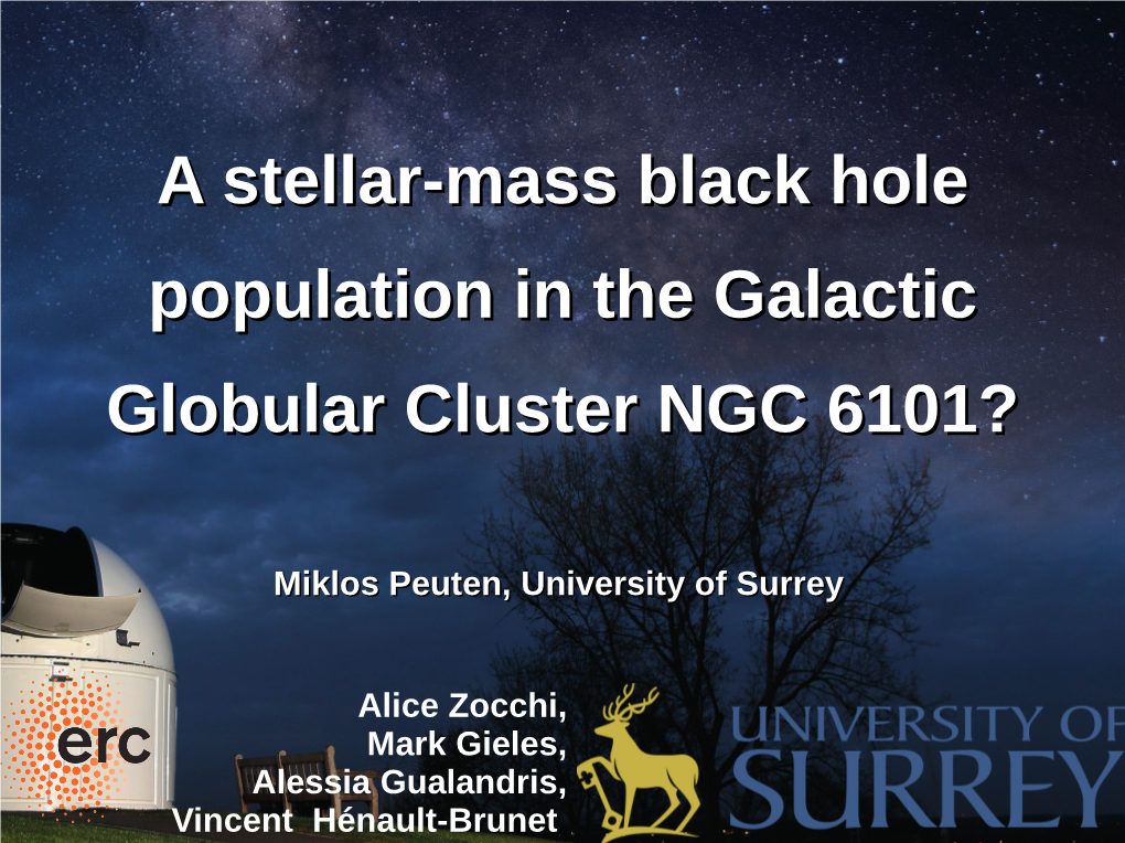 A Stellar-Mass Black Hole Population in the Galactic Globular Cluster