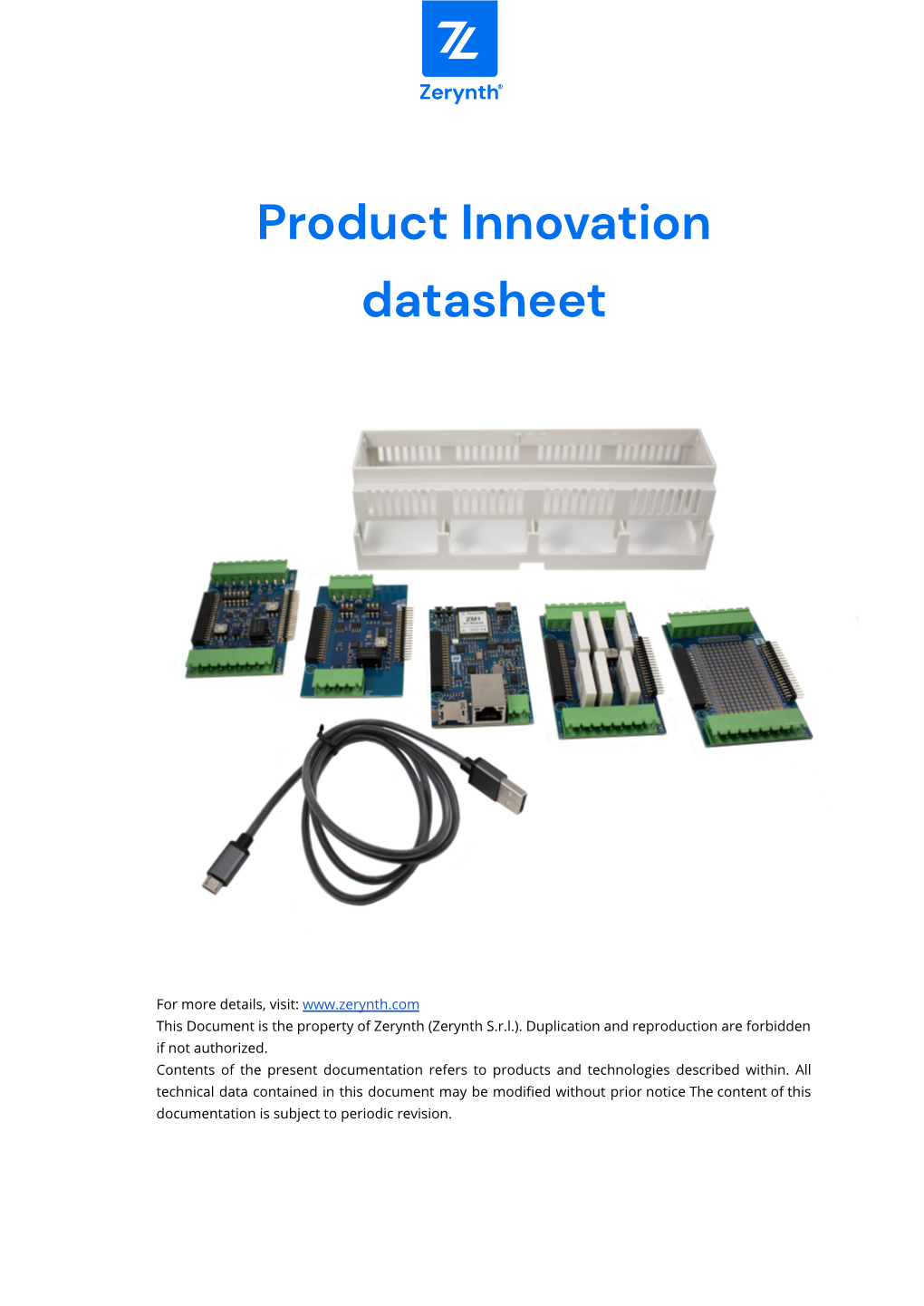 Product Innovation Datasheet