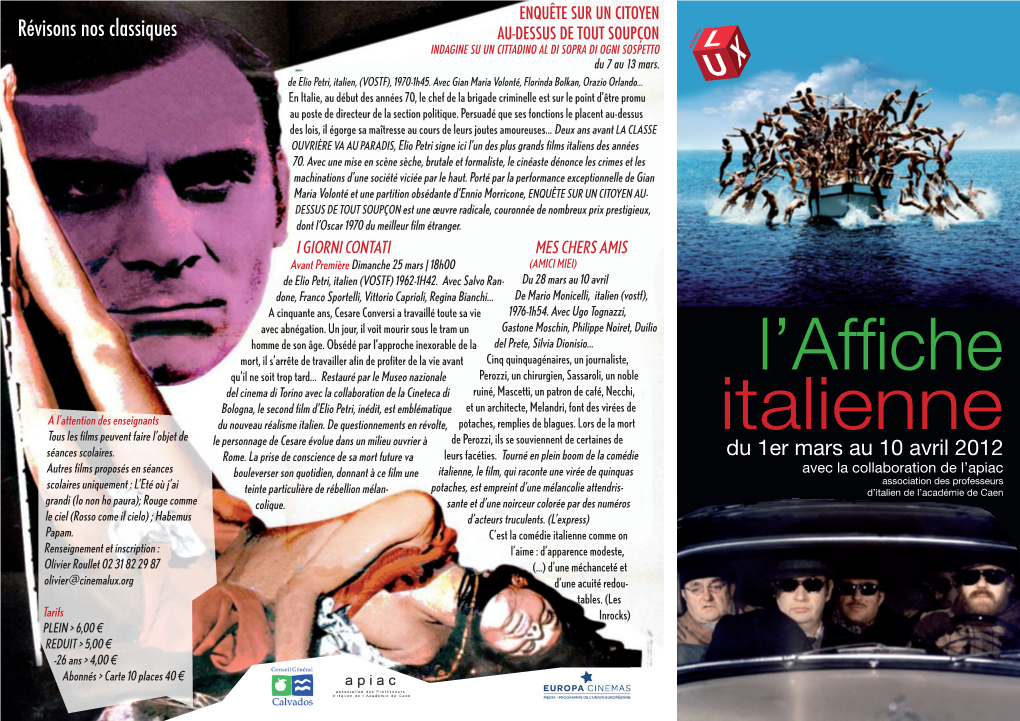 L'affiche Italienne