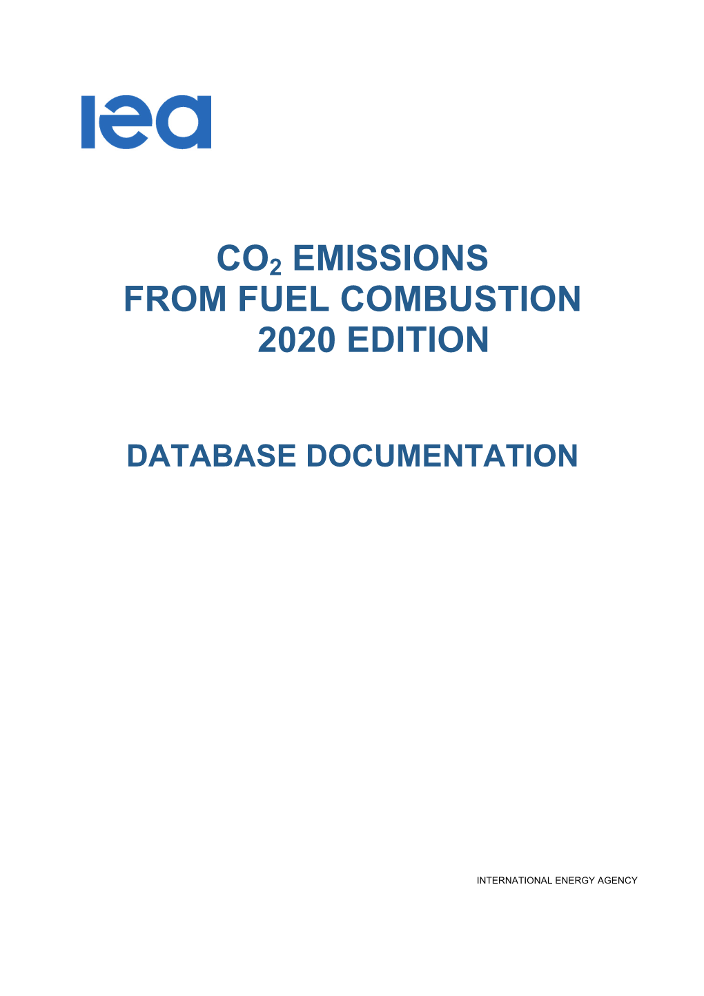 Co2 Emissions from Fuel Combustion 2020 Edition