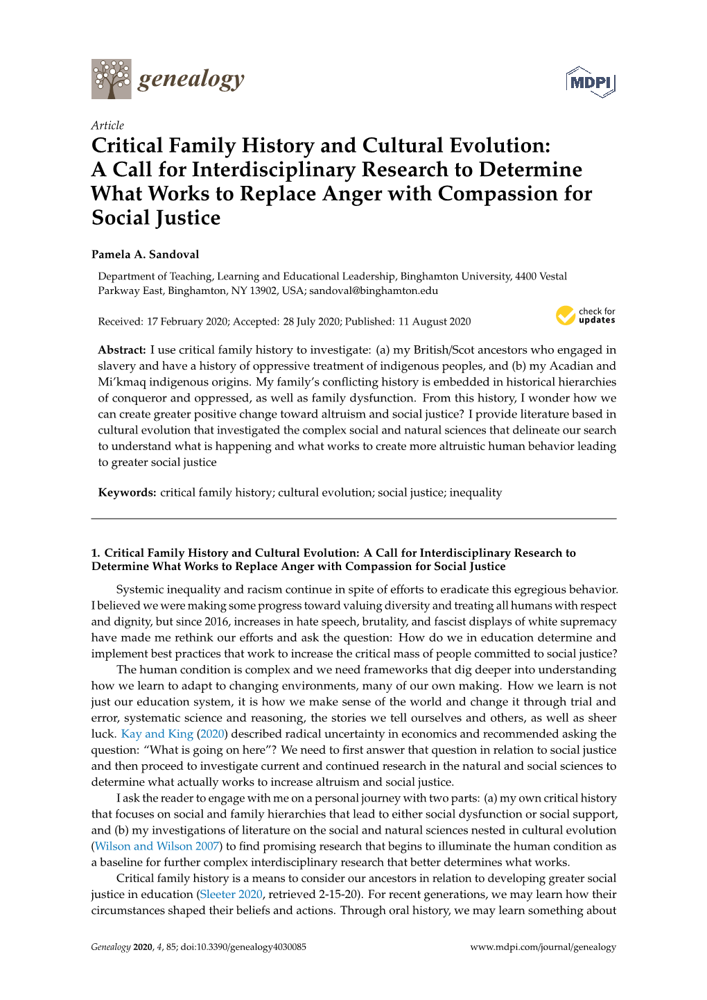 Critical Family History and Cultural Evolution: a Call for Interdisciplinary Research to Determine What Works to Replace Anger with Compassion for Social Justice