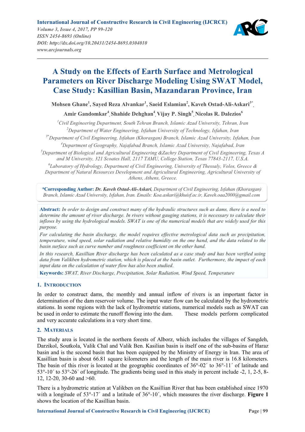 A Study on the Effects of Earth Surface and Metrological