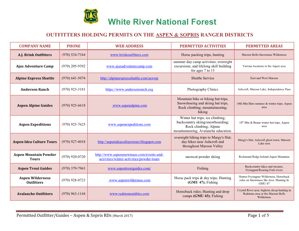 White River National Forest