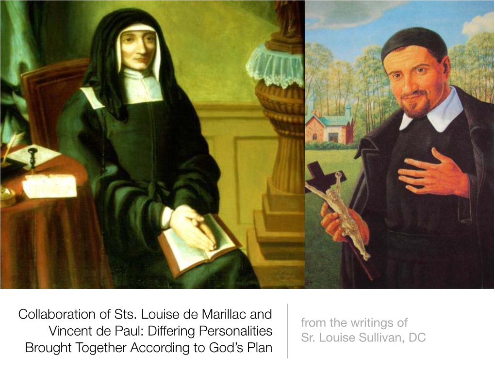 Collaboration of Sts. Louise De Marillac and Vincent