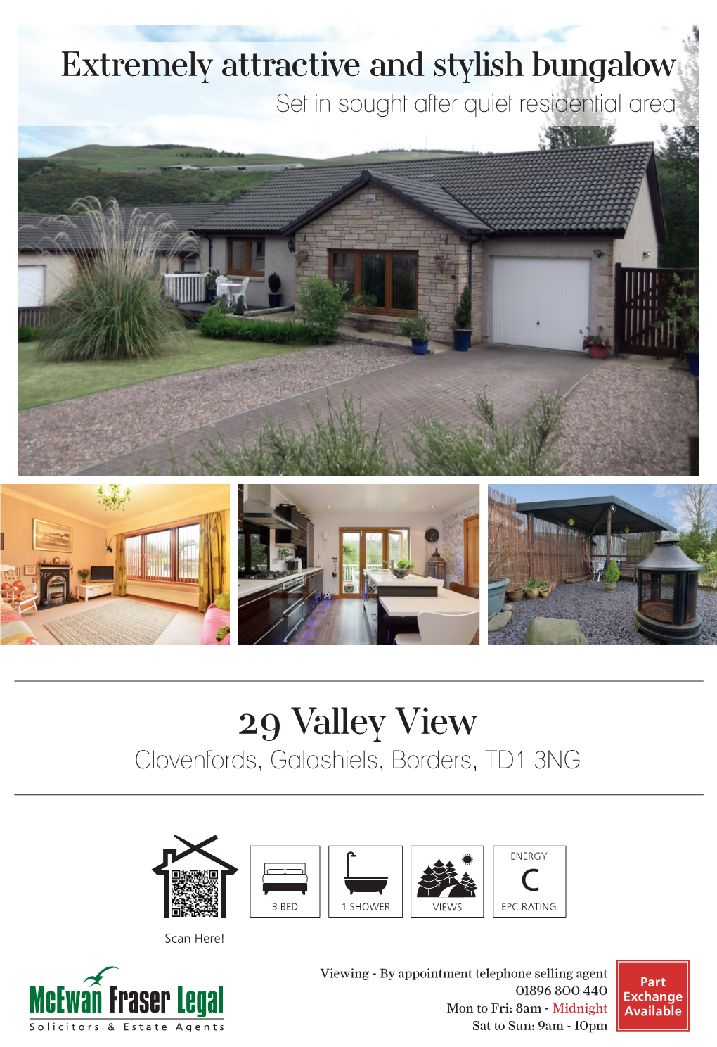 29 Valley View Clovenfords, Galashiels, Borders, TD1 3NG