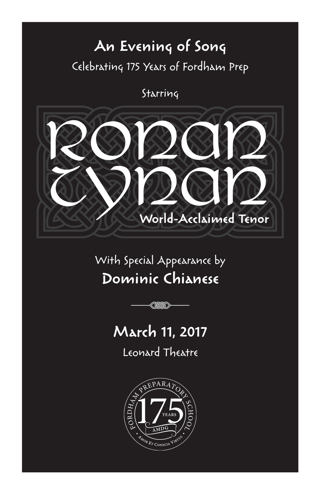 An Evening of Song Dominic Chianese March 11, 2017