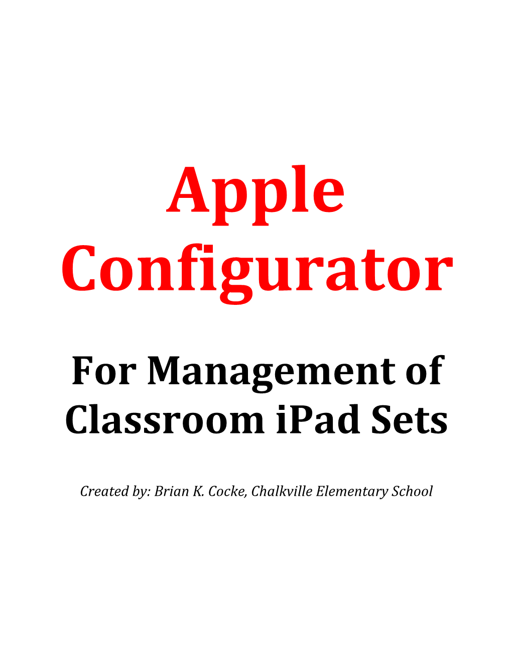 Bkc Apple Configurator