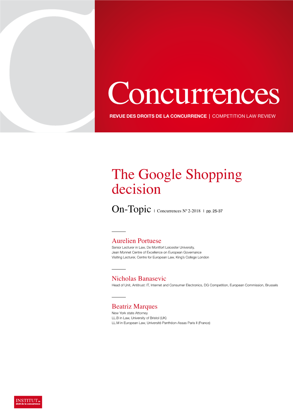 The Google Shopping Decision