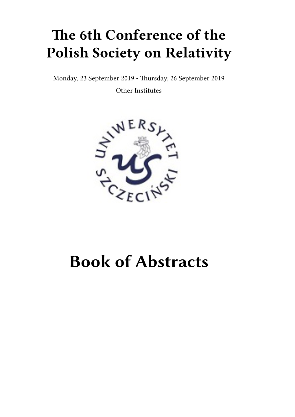 Book of Abstracts Ii Contents