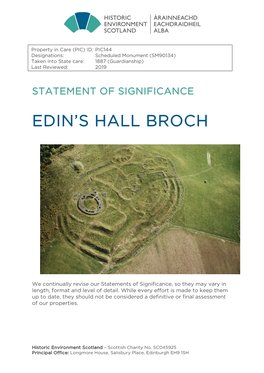 Edin's Hall Broch