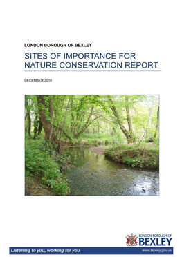 Sites of Importance for Nature Conservation (SINC) Within the Borough