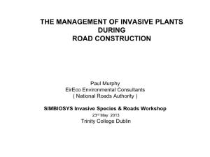 Invasive Plants on Road Schemes