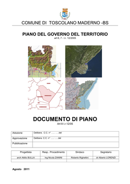 DOCUMENTO DI PIANO Art 8 L.R.12/05