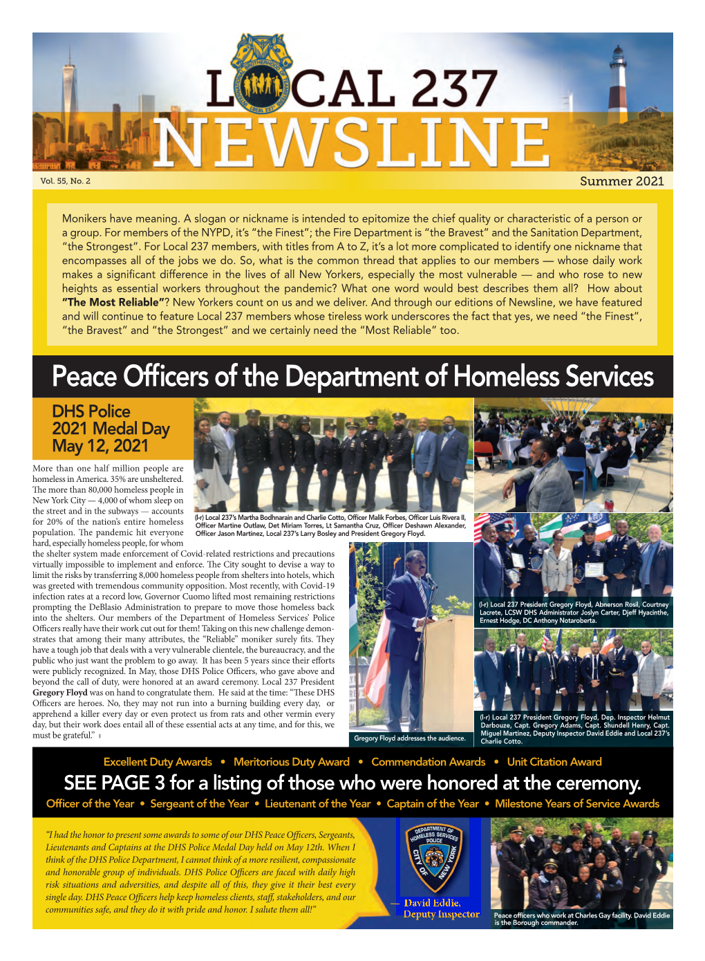 Peace Officers of the Department of Homeless Services