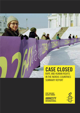 Case Closed Rape and Human Rights in the Nordic Countries Summary Report