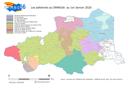 Les Adhérents Au SPANC66 Au 1Er Janvier 2020