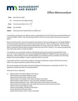 Office Memorandum