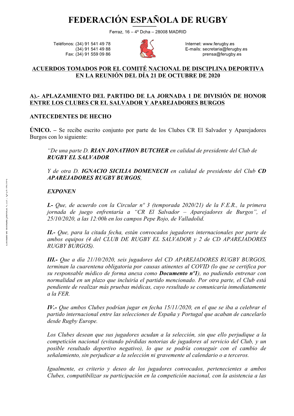 Acta CNDD Día 21/10/2020