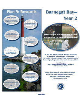 Assessment of Fish and Crab Responses to Human Alteration in Barnegat Bay