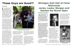 19 Michigan Golf Hall of Fame Welcomes Janke