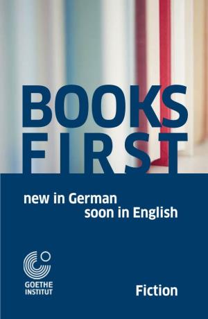 New in German Soon in English Fiction