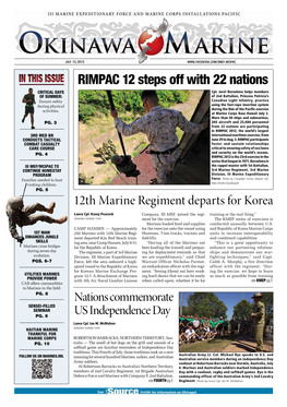 RIMPAC 12 Steps Off with 22 Nations CRITICAL DAYS Cpl