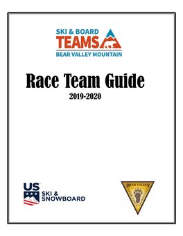 Race Team Guide 2019-2020