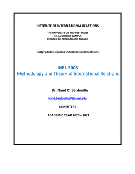 INRL 5008 Methodology and Theory of International Relations