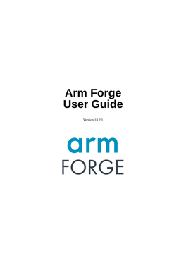 Arm Forge User Guide