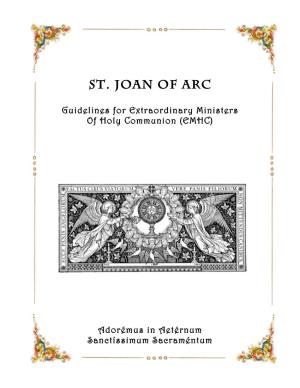 Guidelines for Extraordinary Ministers of Holy Communion (EMHC)