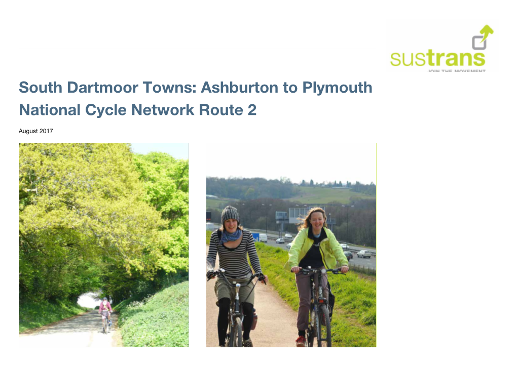 South Dartmoor Towns: Ashburton to Plymouth National Cycle Network Route 2