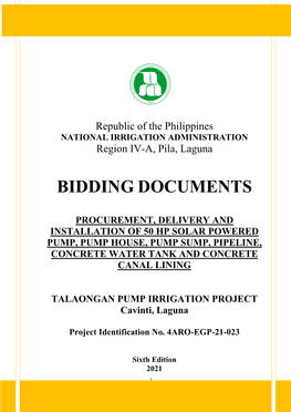 Bidding Documents