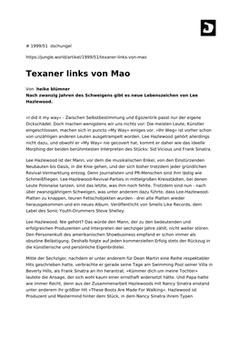 Texaner Links Von Mao