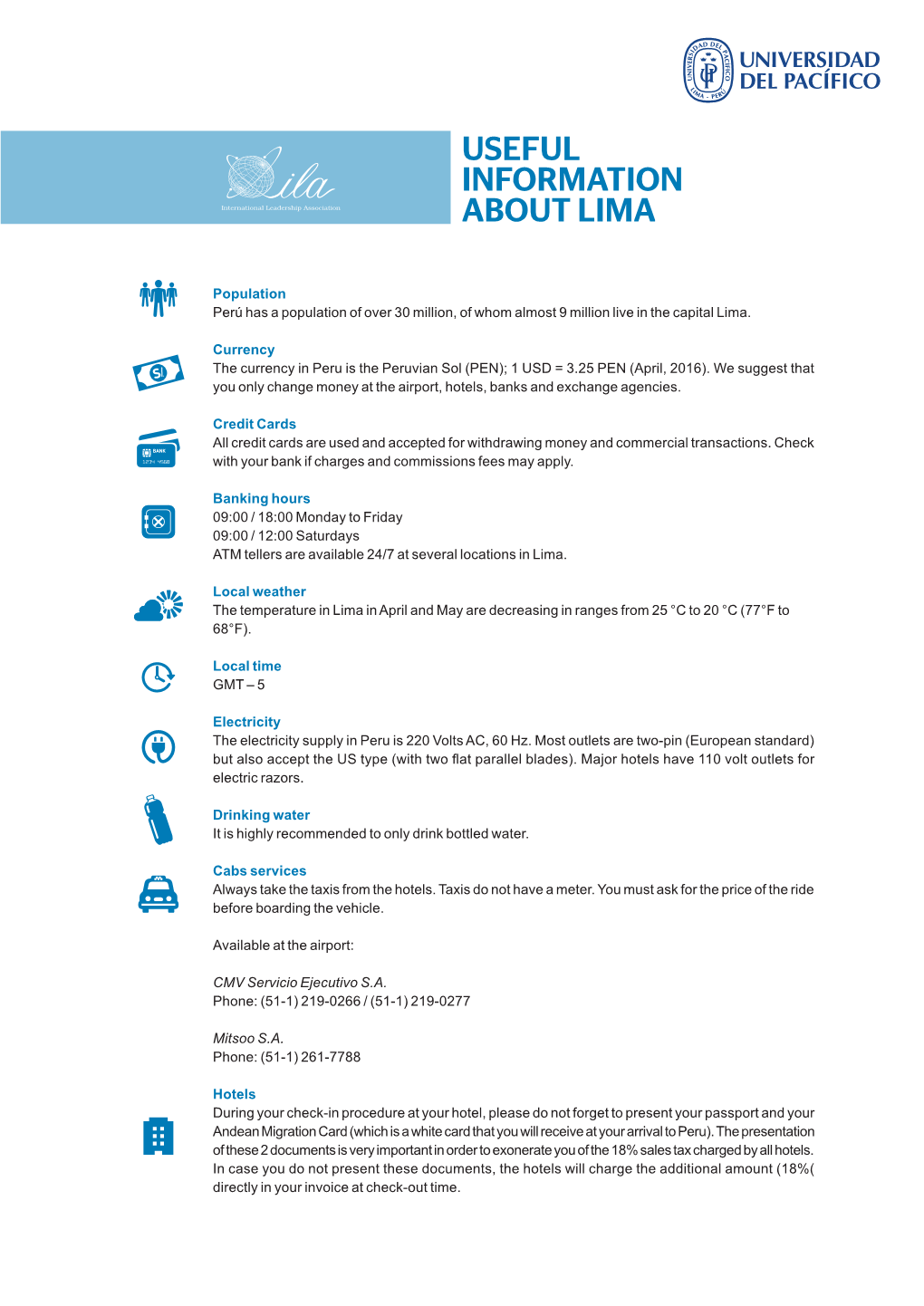 Useful Information About Lima