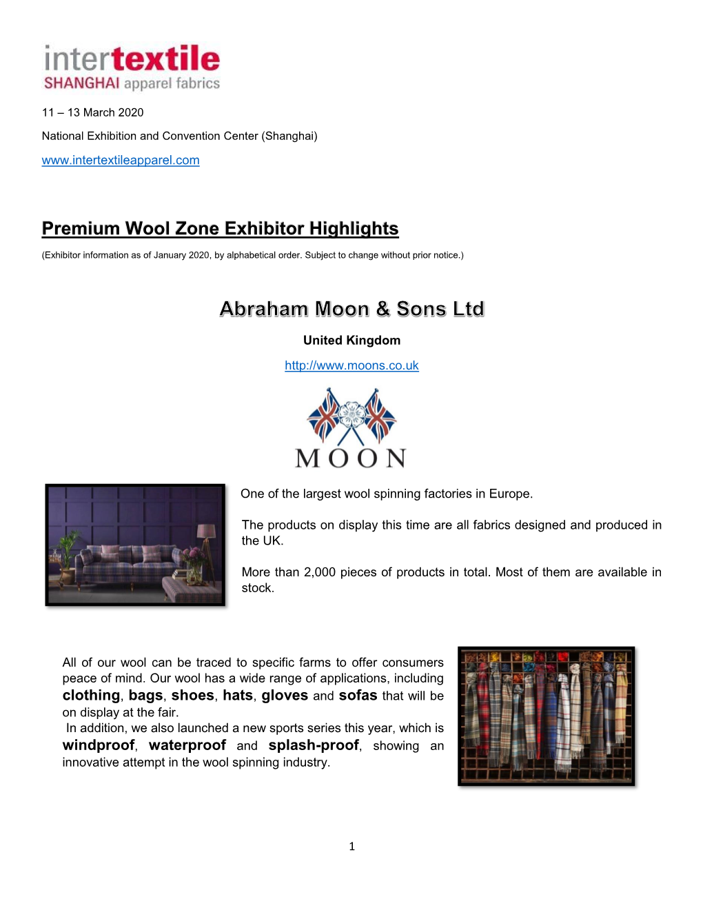 Premium Wool Zone Exhibitor Highlights