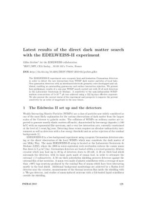 Latest Results of the Direct Dark Matter Search with the EDELWEISS-II Experiment