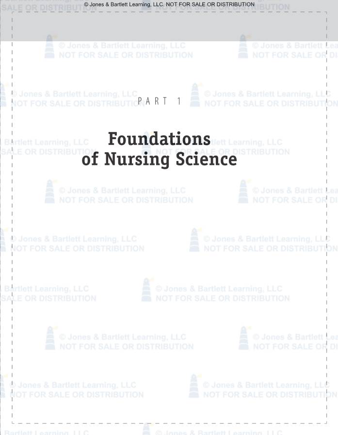 Foundations of Nursing Science 9781284041347 CH01.Indd Page 2 10/23/13 10:44 AM Ff-446 /207/JB00090/Work/Indd