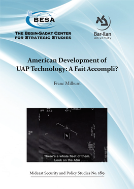 American Development of UAP Technology: a Fait Accompli?