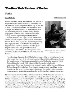 Socks by Janet Malcolm