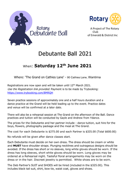 Debutante Ball 2021