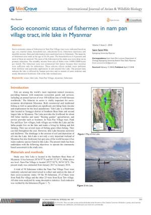 Socio Economic Status of Fishermen in Nam Pan Village Tract, Inle Lake in Myanmar