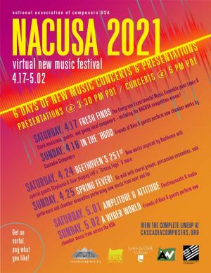 Virtual New Music Festival 4.17-5.02