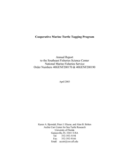 CMTTP Annual Report 2003.Rtf