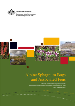 Alpine Sphagnum Bogs and Associated Fens